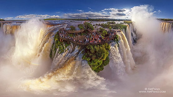водопад Игуасу, водопад Игуасу, природа, вода, HD обои HD wallpaper