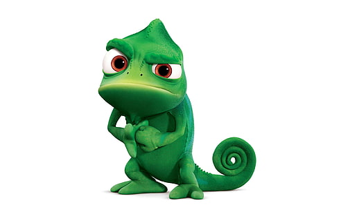 Disney emaranhado Pascal, figura animal verde dos desenhos animados, desenhos animados, emaranhado, Disney, Pascal, Disney emaranhado, camaleão pascal, Disney emaranhado pascal, emaranhado pascal camaleão, HD papel de parede HD wallpaper