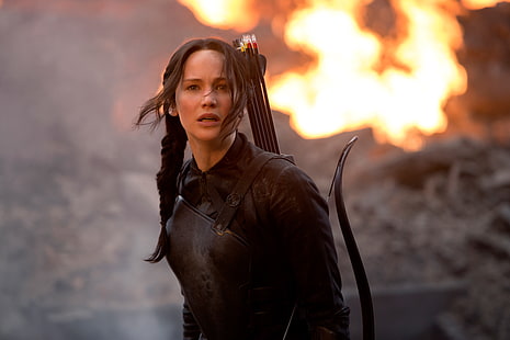 Jennifer Lawrence, Igrzyska Śmierci Kosogłos, Katniss, Jennifer Lawrence, Tapety HD HD wallpaper