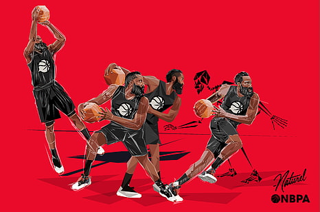 Bola Basket, James Harden, Wallpaper HD HD wallpaper