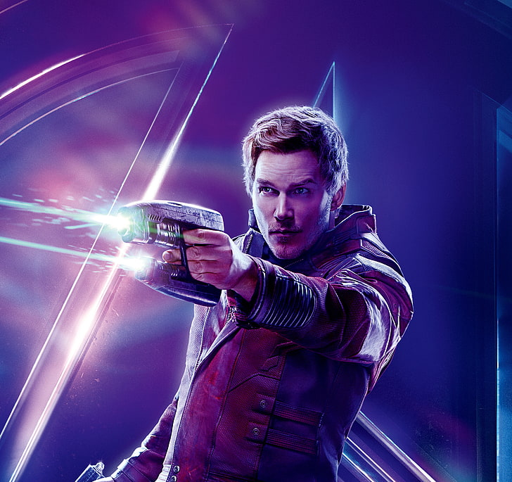 Chris Pratt, Senhor das Estrelas, Vingadores: Guerra Infinita, 4K, 5K, Peter Quill, HD papel de parede