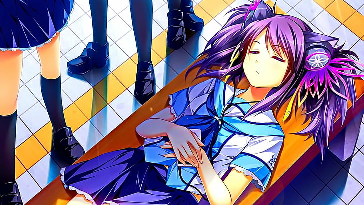 Anime, Otomimi ∞ Infinity, Long Hair, School Uniform, HD wallpaper