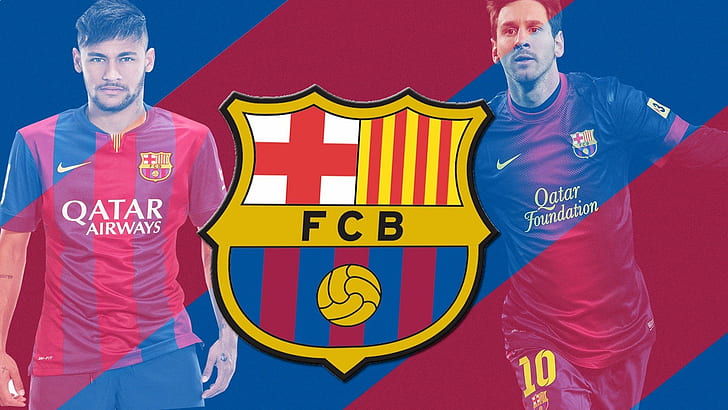 FC Barcelona, ​​Lionel Messi, logo, Neymar, Fondo de pantalla HD |  Wallpaperbetter