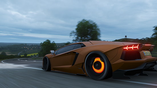 Lamborghini Aventador LP 750-4, Forza, Forza Horizon 4, HD-Hintergrundbild HD wallpaper