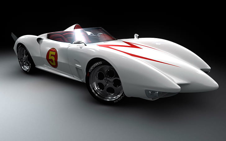 Speed ​​Racer Mach 5 Автомобил, скорост, състезател, машина, филми, HD тапет