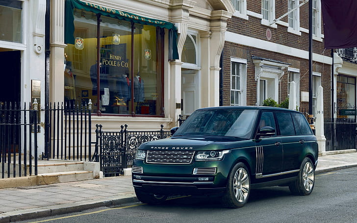2015 Holland and Holland Range Rover, zielony land rover range rover, rover, range, 2015, holandia, samochody, land rover, Tapety HD