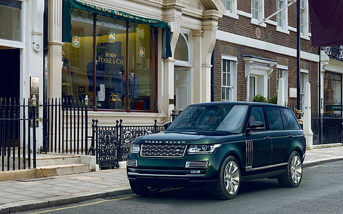2015 Holland and Holland Range Rover, zielony land rover range rover, rover, range, 2015, holandia, samochody, land rover, Tapety HD HD wallpaper