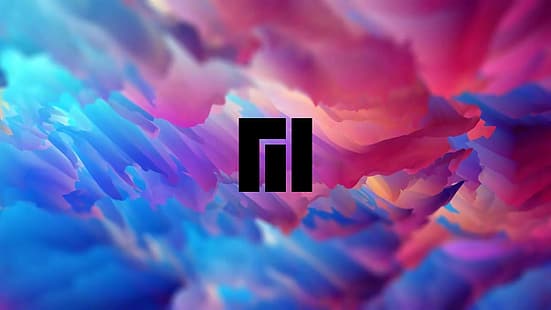Manjaro, minimalisme, abstrait, Linux, Arch Linux, coloré, éclaboussures de peinture, pinceaux, Fond d'écran HD HD wallpaper