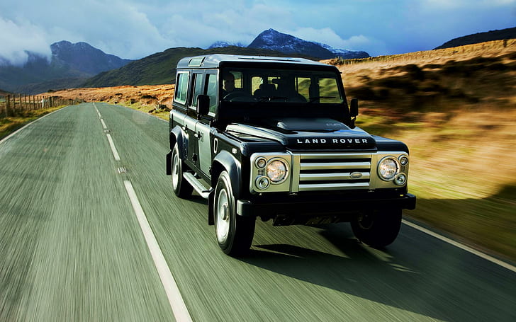 2008 Land Rover Defender, suv land rover negro gris, autos, 1920x1200, land rover, land rover defender, Fondo de pantalla HD