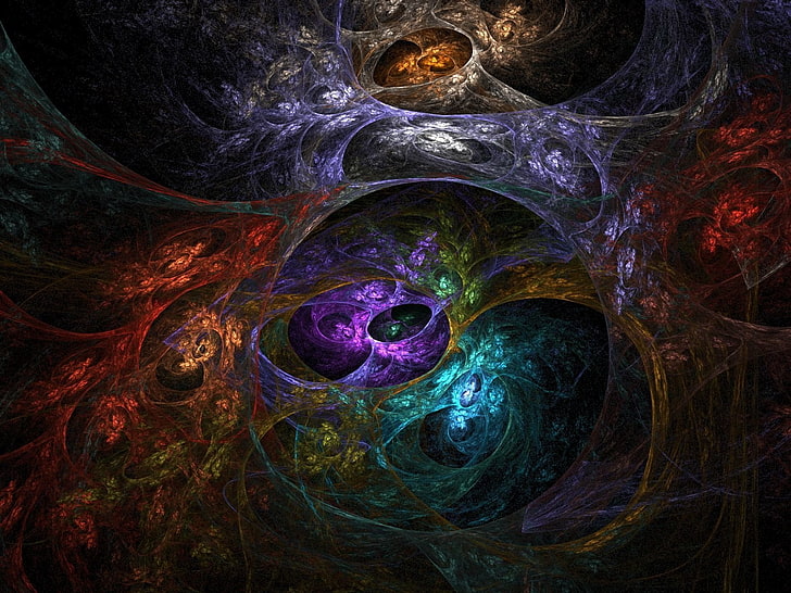 assorted-color web abstract painting, Abstract, Cool, Colors, HD wallpaper
