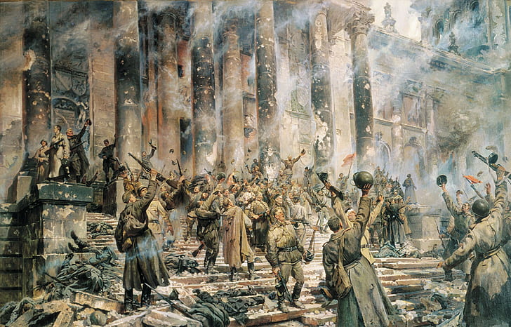 สงครามโลกครั้งที่สองเบอร์ลินกองทัพแดง Reichstag งานศิลปะสงครามการทหาร, วอลล์เปเปอร์ HD