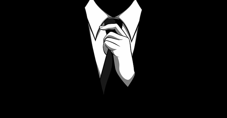 anonymous suit, HD wallpaper