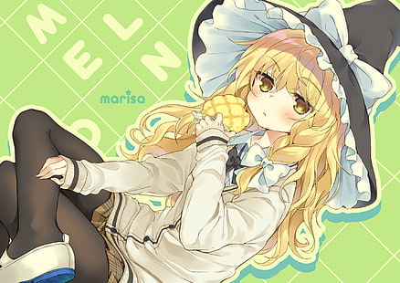 Anime, Touhou, Marisa Kirisame, Sfondo HD HD wallpaper