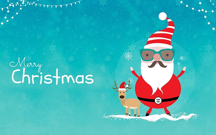 Really Cool Santa, cool santa, funny, christmas 2015, 2015 christmas, HD wallpaper