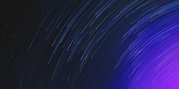 time-lapse starry night, stars, black, xiaomi, HD wallpaper