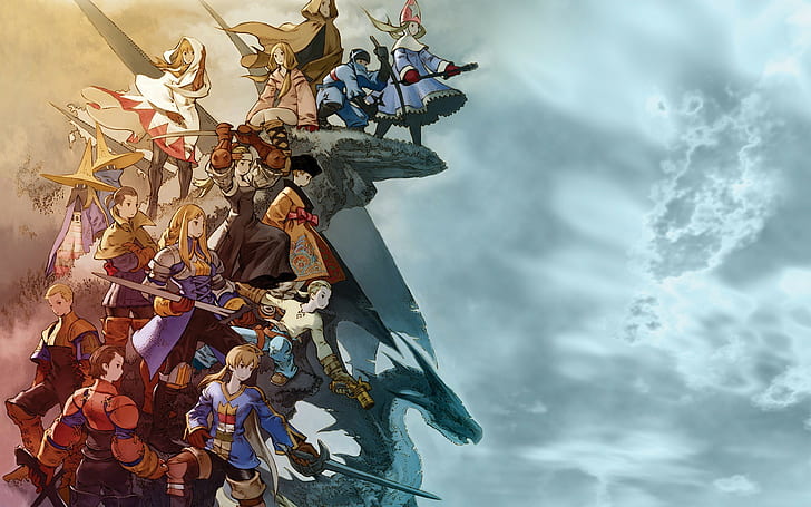 Final Fantasy Tactics HD, видеоигры, фэнтези, финал, тактика, HD обои