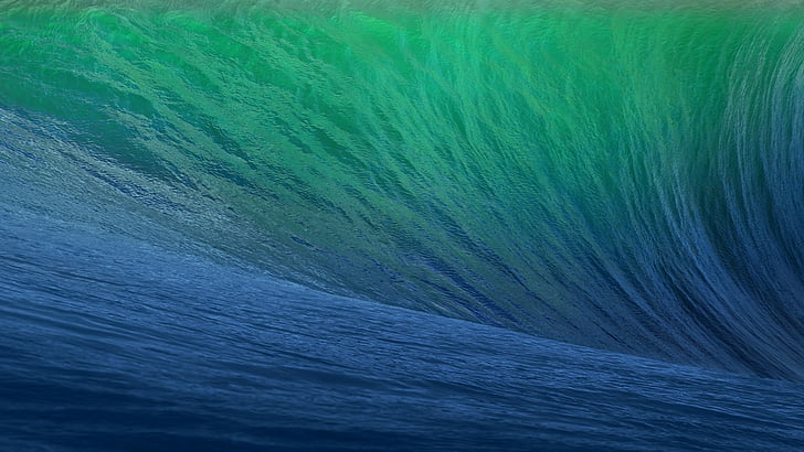 OSX, 5k, 4k wallpaper, 8k, Wave, Blue, Big, HD wallpaper