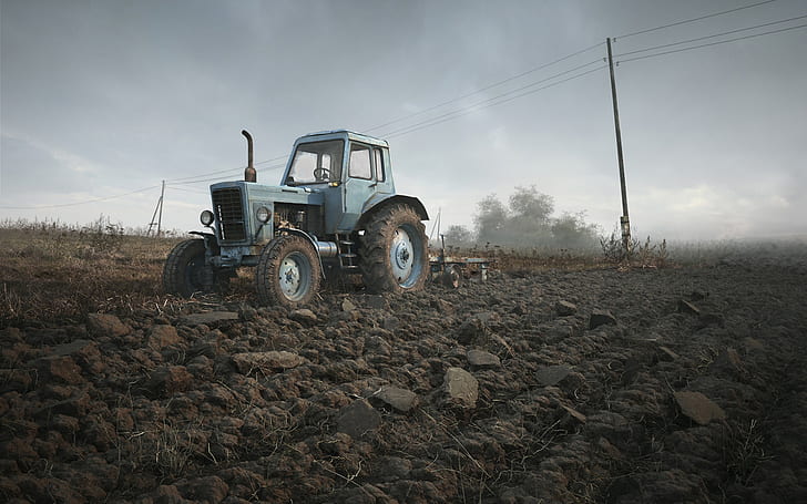 traktor, Belarusia, Wallpaper HD