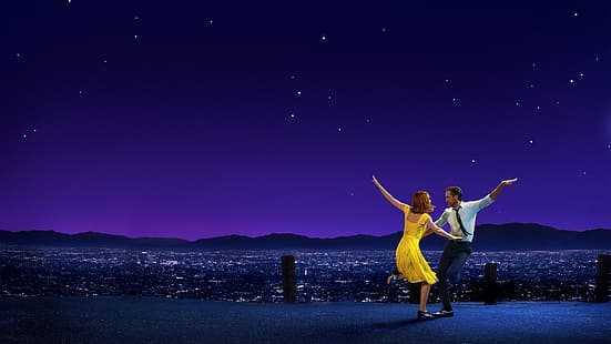 La La Land, Ryan Gosling y Emma Stone, Fondo de pantalla HD HD wallpaper