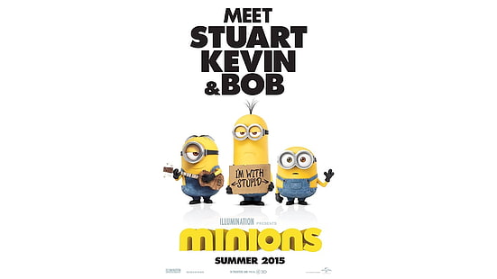 Filme, Minions, Bob (Minions), Kevin (Minions), Stuart (Minions), HD papel de parede HD wallpaper
