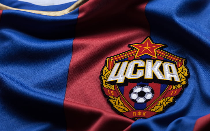 rotes und blaues UCKA-Trikot, Fußball, PFC CSKA, CSKA, HD-Hintergrundbild