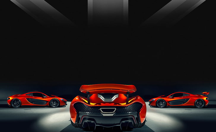 2014 McLaren P1 Supercars, красные концепт-кары, цифровые обои, Автомобили, Суперкары, McLaren, 2014, HD обои