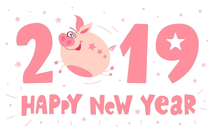 2019 Happy New Pig Year, Holidays, New Year, Vector, Illustration, Smile, Festival, Happy, Flying, Design, Typography, Party, Drawing, Christmas, Funny, China, Animal, Chinese, Decoration, Wishes, Symbol, Year, Holiday, Japanese, Oriental, Calendar, Cute, Character, Celebration, Card, cartoon, Mascot, Graphic, Piglet, greeting, Chinese New Year, 2019, piggy, year of pig, funny pig, greeting card, doodles, HD wallpaper