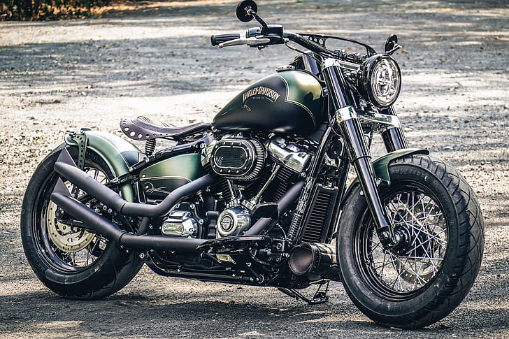 Motorcycles, Custom Motorcycle, Harley-Davidson, Thunderbike Customs, HD wallpaper