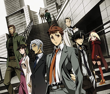 อะนิเมะ, หน่วยสืบสวนอาชญากรรมพิเศษ - Special 7, Akane Shikisai, Bellemer Cinq, Kujaku Nijou, Nazo no Otoko, Rokusuke Endou, Seiji Nanatsuki, Shiori Ichinose, Warlock (Special Crime Investigation Unit), Zeroemon Kiryuin สกล, วอลล์เปเปอร์ HD HD wallpaper