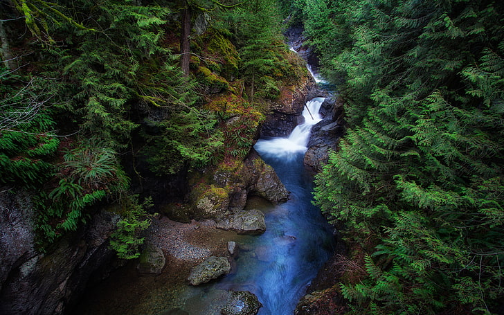 Above The Falls Twin Falls State Park Just East Of Seattle Washington United States Desktop Hd Wallpaper For Mobile Phones Tablet And Pc 3840×2400, HD wallpaper