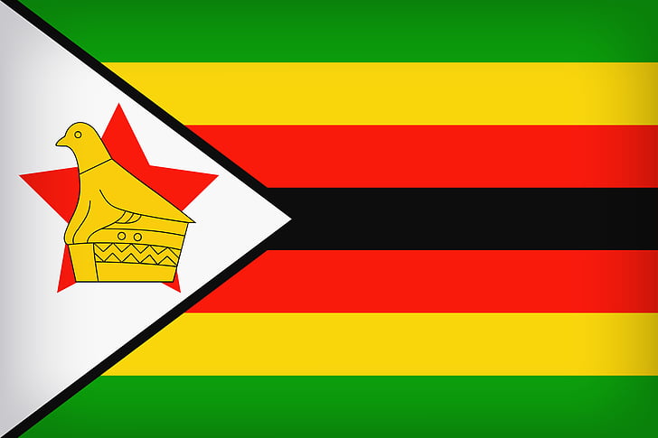 Banderas, bandera de Zimbabwe, bandera, Fondo de pantalla HD