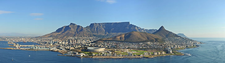 южноафрикански кейптаун панорами, HD тапет