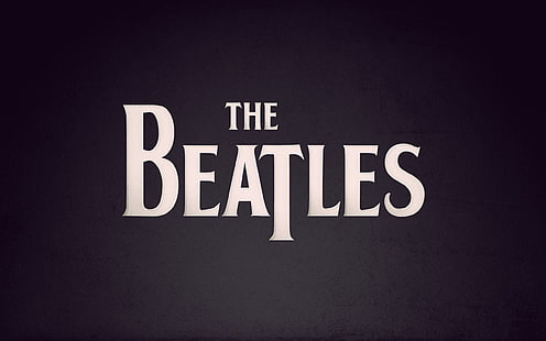 The Beatles tapet, lila, inskriptionen, The Beatles, rock-n-roll, rockmusik, Beatles, HD tapet HD wallpaper