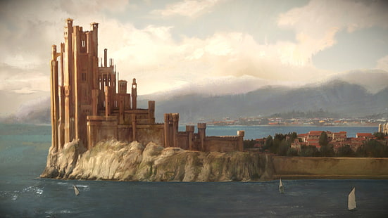 brown castle illustration, Game of Thrones: A Telltale Games Series, Game of Thrones, HD wallpaper HD wallpaper