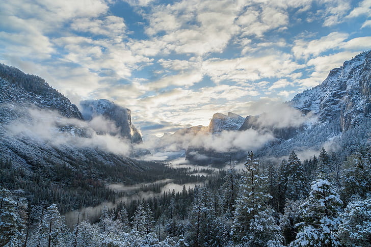 Park Narodowy Yosemite, przyroda, krajobraz, Tapety HD