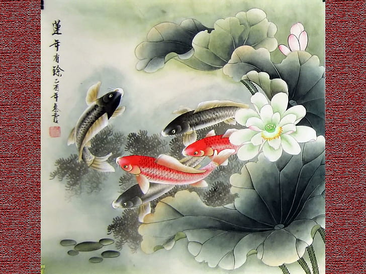 Asian Art16, 중국, 일본, 아시아 예술, 그림, HD 배경 화면