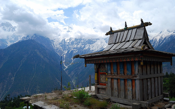 paysage, montagnes, nature, Tibet, Fond d'écran HD