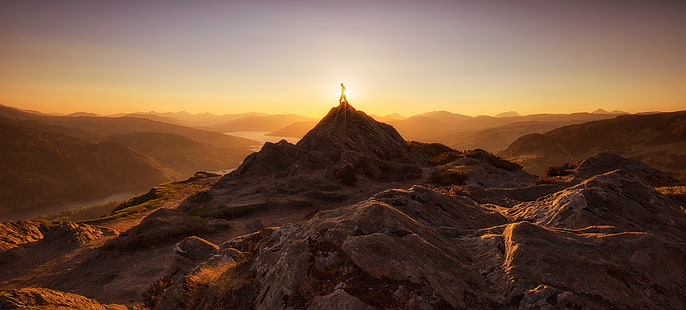 ภาพทิวทัศน์ของภูเขาสีน้ำตาลในช่วงเวลาทองสกอตแลนด์สกอตแลนด์ราตรีสวัสดิ์สกอตแลนด์ภาพถ่ายสีน้ำตาลภูเขาชั่วโมงทอง Trossachs Ben A'an พระอาทิตย์ตกภูมิทัศน์ภูเขาธรรมชาติกลางแจ้งพระอาทิตย์ขึ้น - รุ่งอรุณการท่องเที่ยว, วอลล์เปเปอร์ HD HD wallpaper