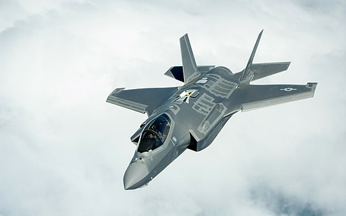 รองเท้าไนกี้ขาวดำคู่ Lockheed Martin F-35 Lightning II เครื่องบินทหารเครื่องบินเครื่องบินขับไล่กองทัพอากาศสหรัฐฯ, วอลล์เปเปอร์ HD HD wallpaper