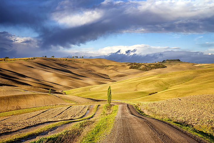 Tuscany, Italy, Val d'orcia, HD wallpaper