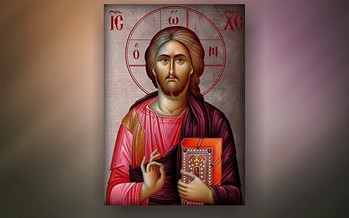 Jesús, cristianismo, cristo, icono, Fondo de pantalla HD HD wallpaper