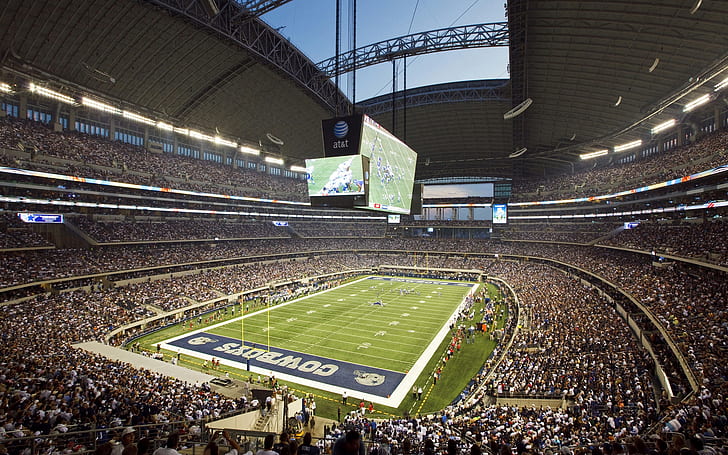 Cowboys Stadium, rugby, american, football, green, fans, HD wallpaper