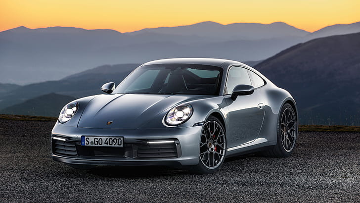 Porsche 911 Carrera 4S 2019 4K, Porsche, 카레라, 911, 2019, HD 배경 화면