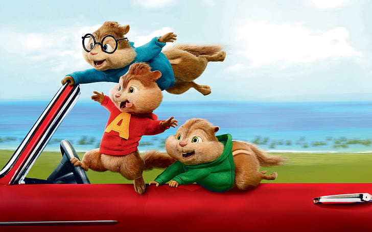 Alvin and the Chipmunks The Road Chip, Road, Alvin, Chipmunks, Chip, HD tapet