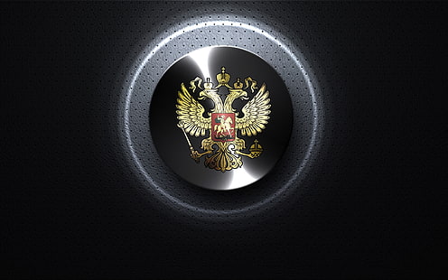 Brasão de armas Rússia logotipo, textura, Rússia, brasão de armas, HD papel de parede HD wallpaper