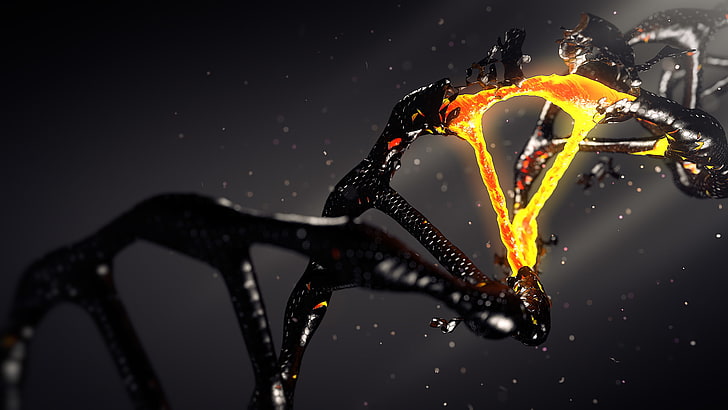 DNA-Mutation, 3D, HD-Hintergrundbild