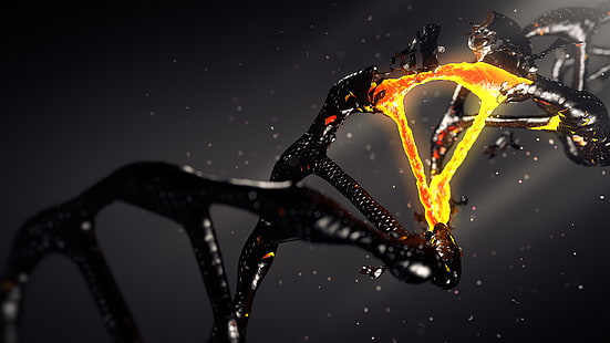 DNA 돌연변이, 3D, HD 배경 화면 HD wallpaper