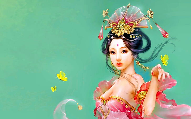 Fantasia Oriental Opus Artística Papel de Parede Asiático 334299, HD papel de parede