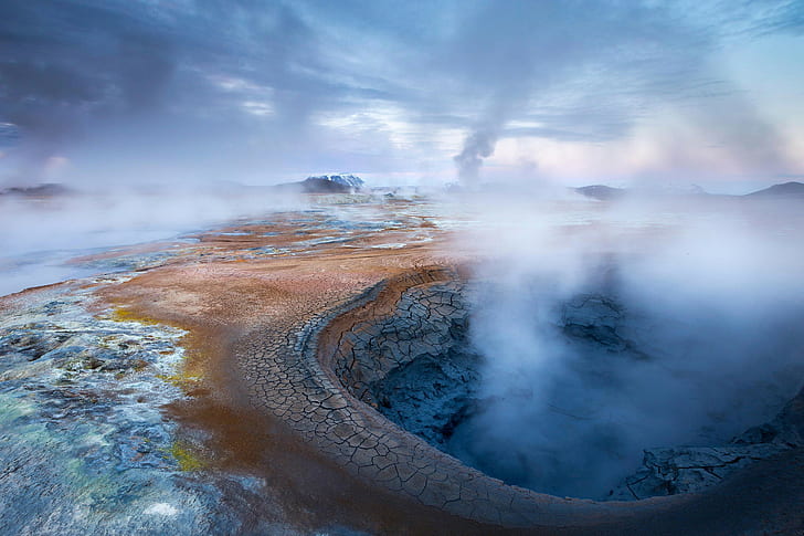 Islanda, paesaggio, natura, Sfondo HD