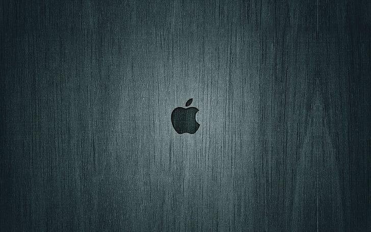 Apple, Mac, bakgrund, svart, varumärke, logotyp, HD tapet